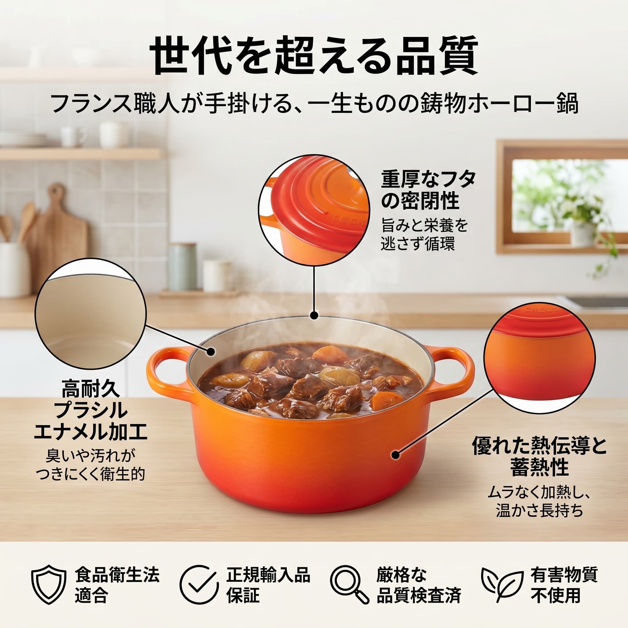 鋳物鍋 品質証明