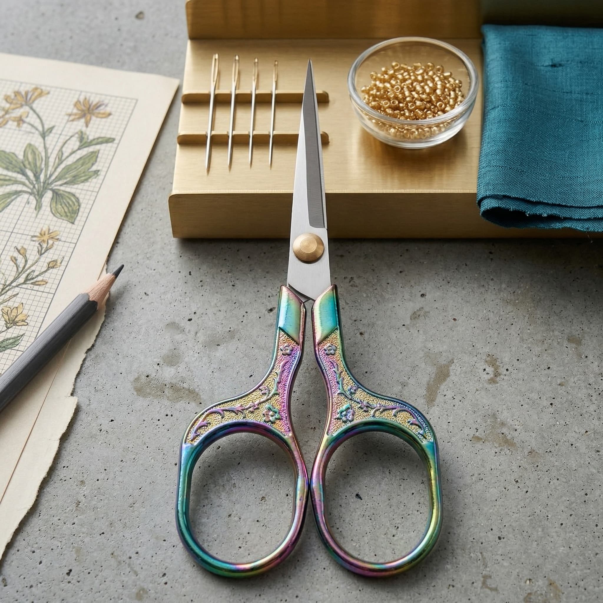 Amazon-style craft workspace scene image