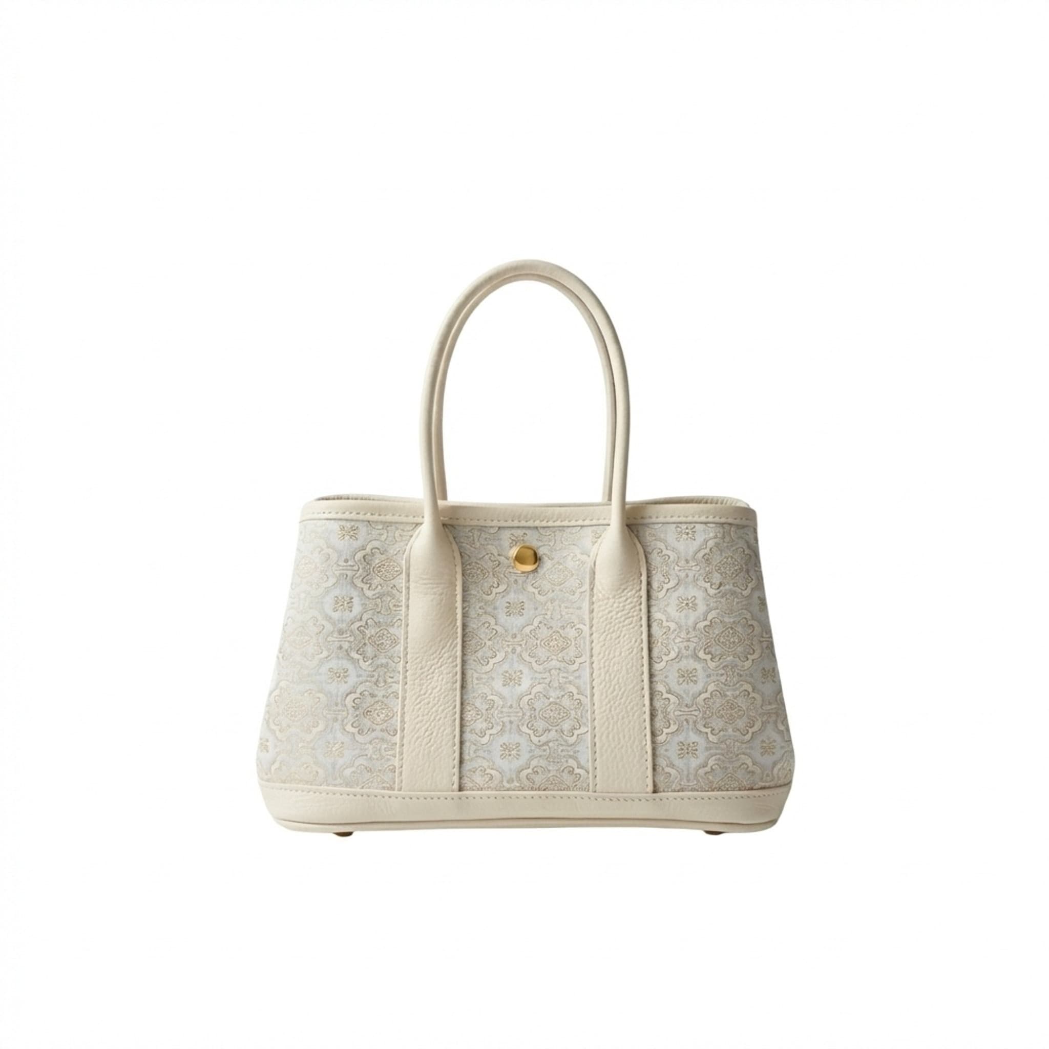 Clean white-background handbag source image